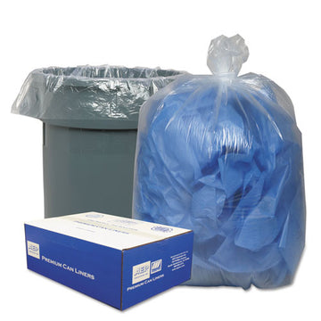 Classic Clear Linear Low-density Can Liners, 56 Gal, 0.9 Mil, 43" X 47", Clear, 100-carton freeshipping - TVN Wholesale